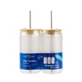 thumbnail image 1 of Hello Hobby Glass Tumblers with Bamboo Lids and Straws, Crafting, 18 fl oz, 2 Pack, 1 of 6