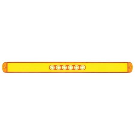 (2) " GLO BAR " Amber 28 LED 17" Trailer Truck Marker Turn Signal Lights