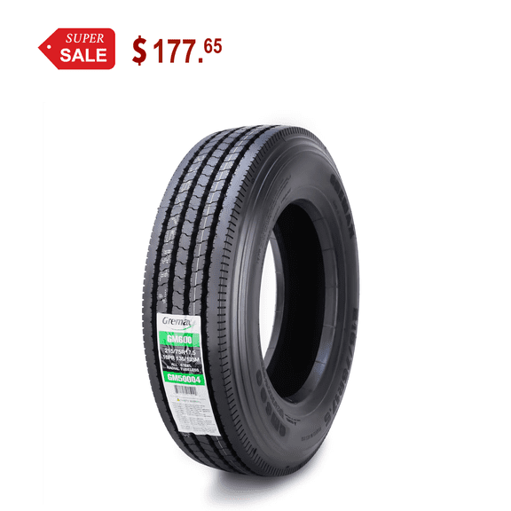 GREMAX All Steel Heavy Duty RV Trailer Tires ST215/75R17.5 18-Ply 135/133M, Set 1