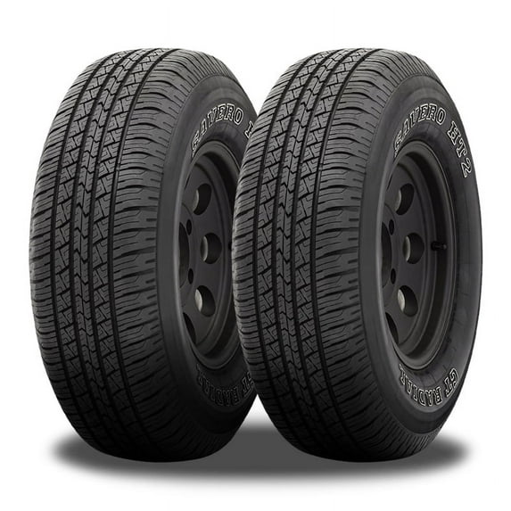 2 GT Radial Savero HT2 OWL 265/70R16 111T Truck Highway 50K MI Warranty 520AB GTNB444 / 265/70/16 / 2657016