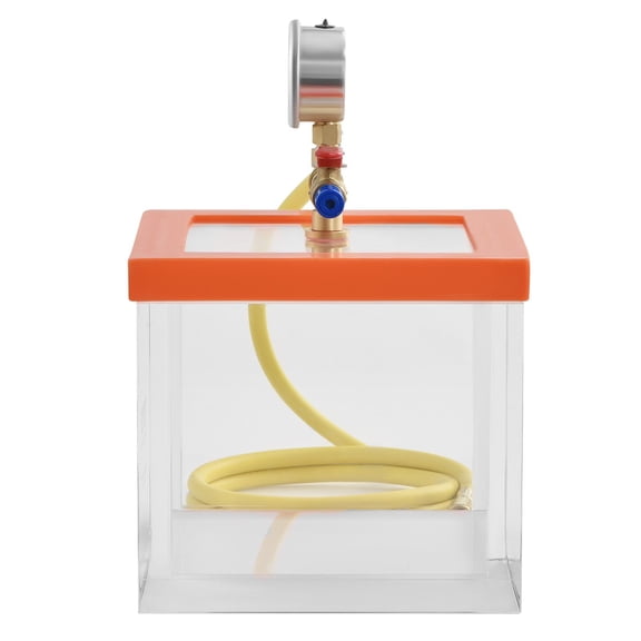 2-Gal Clear Vacuum Degassing Chamber - Multi-Use for Epoxy Resin, Silica Gel, Gypsum - High-Strength Acrylic