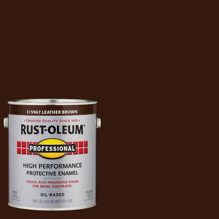 Rust-Oleum Rust Control Enamel Paint - VOC Compliant Finish - 2 Gal, Brown — Interior & Exterior Use, Professional Finish