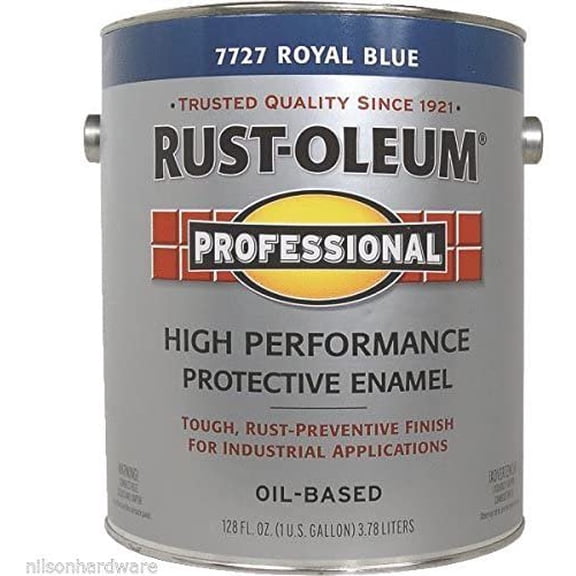 Rust-Oleum Rust Control Enamel Paint - Gloss, VOC Compliant - 2 Gal, Royal Blue