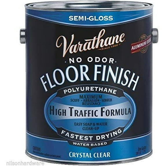 2 Gal Varathane Water-Based Clear Semi-Gloss Hardwood Floor Finish 230131