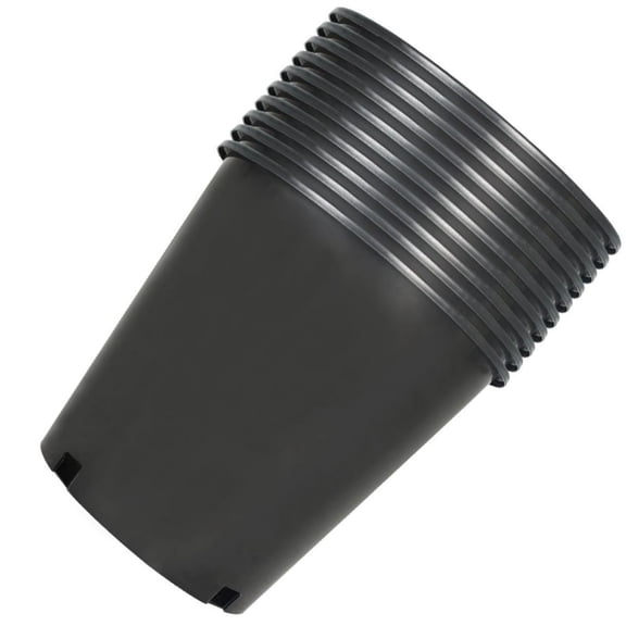 2 Gallon 10 Pack Nursery Pot, Nursery Container Injection Molded Pot Fit For Plants Soil Growers or Hydroponics, Black