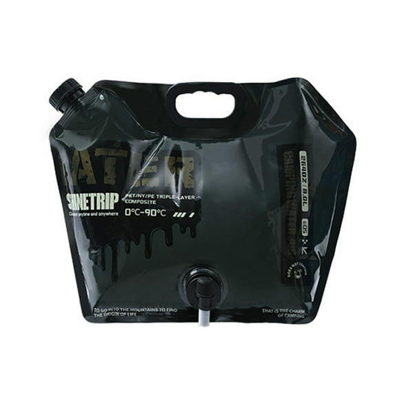 2 Gallon Collapsible Water Storage Carrier with Handle, Food Grade Leak-Resistant Water Container with Spigot, Portable Water Tank Emergency Storage for Fishing Camping Supply