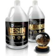 2 Gallon Crystal Clear Epoxy Resin Kit, High Gloss and Bubbles Free Resin Supplies for Art Coating Casting Craft DIY Wood, Jewelry Making, Molds