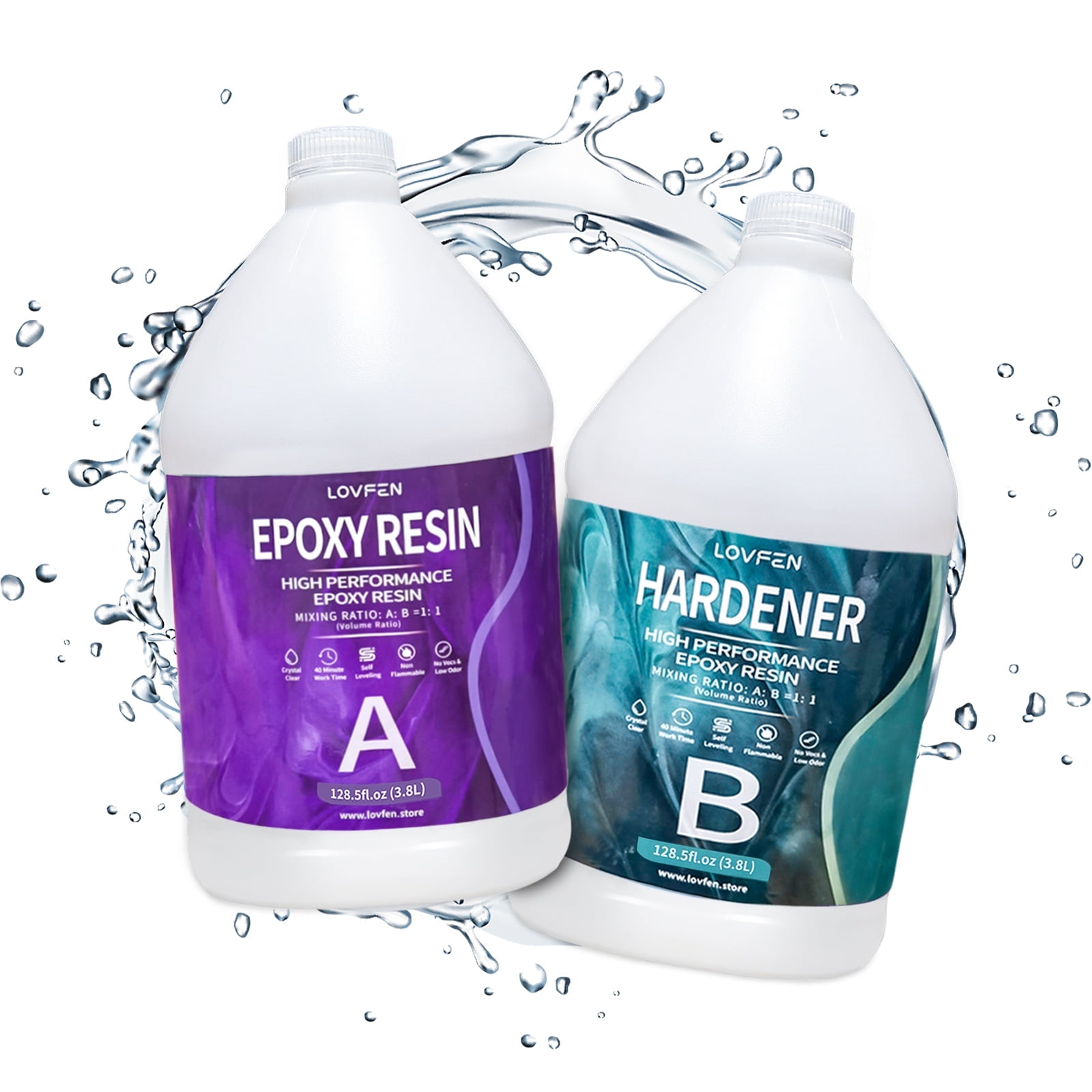 2 Gallon Epoxy Resin Art Resin for DIY,Jewelry,Tabletops,Crystal Clear,High-Performance Resin Epoxy