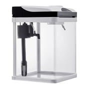 2 Gallon Fish Tank Aquarium LED Smart Square Clear Glass Aquarium with 7 Color Lighting, Self-Cleaning Filtration, Oxygenation, Water Circulation, Low-Noise Pump, High Definition Glass, for Beginners