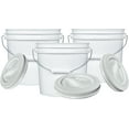 thumbnail image 1 of 2 Gallon Food Grade, BPA Free, Made in USA Bucket with Screw On Lid (Pack of 3), 1 of 6