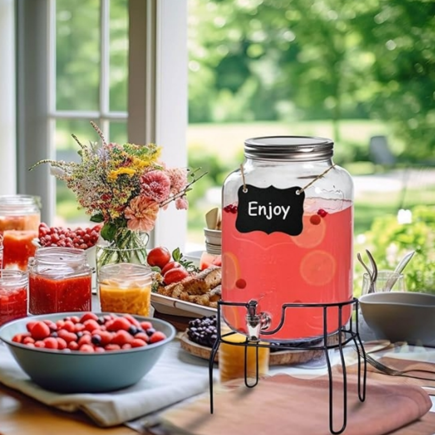 9 oz tumblers Clear Plastic Tumbler - Option of Gold or Silver Rim