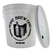 2 Gallon Plastic Fermenter w/ drilled lid