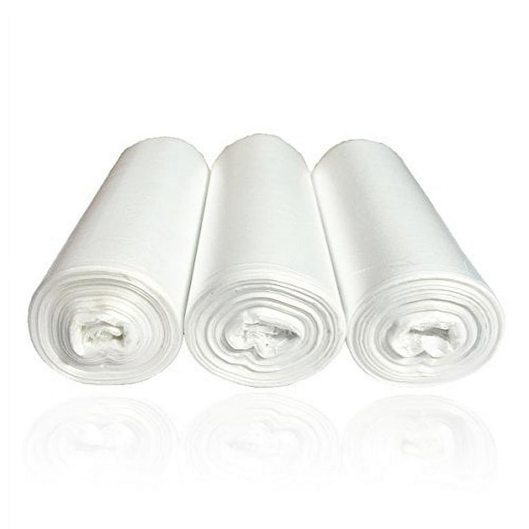 7 Gallon Trash Bags - 100 Small Mini Garbage Bags Clear Mini Trash