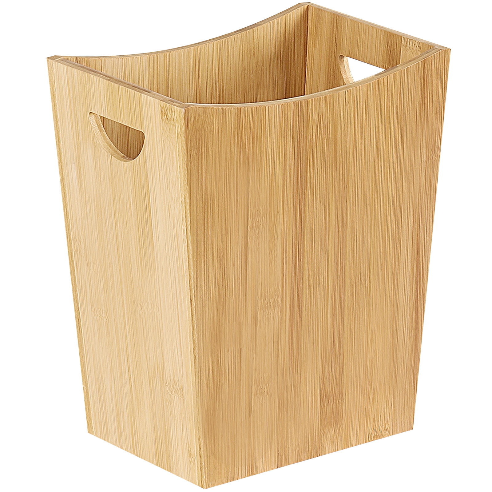 2 Gallon Small Trash Can, Rectangular Garbage Can with Handle, Natural Waste Basket for Bathroom, Office, Bedroom ＆ Living Room