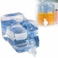thumbnail image 1 of 2 Gallon Water Container Jug With Faucet Leakproof Lid And Handle Water Storage Tank For Emergency Hiking Camping Outdoor Use,1PC,Clear, 1 of 9