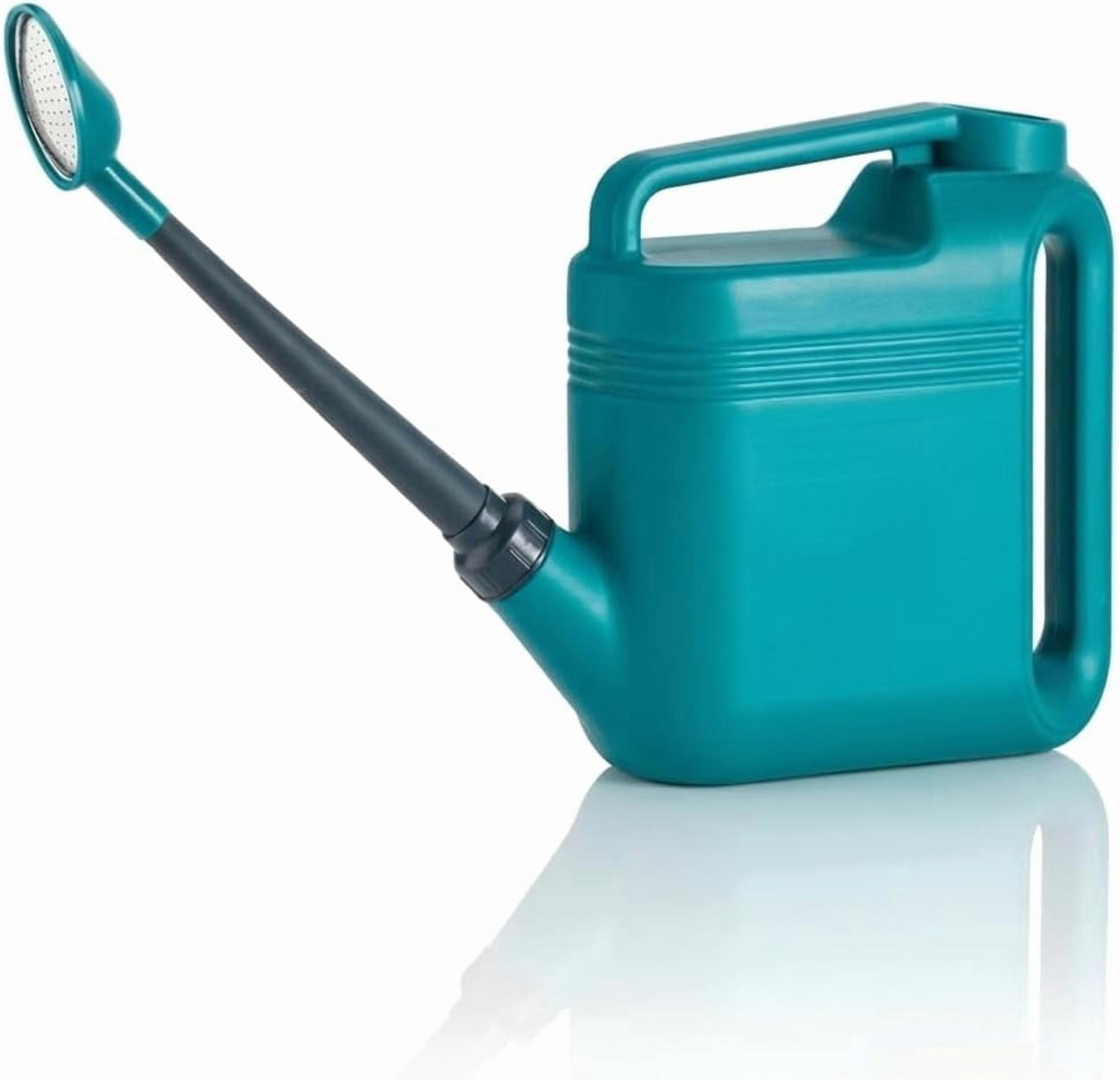 2 Gallon Watering Can, Garden Can Outdoor, Large Plant with Long Spout, Non-Slip Handle, Leak-Proof Plastic