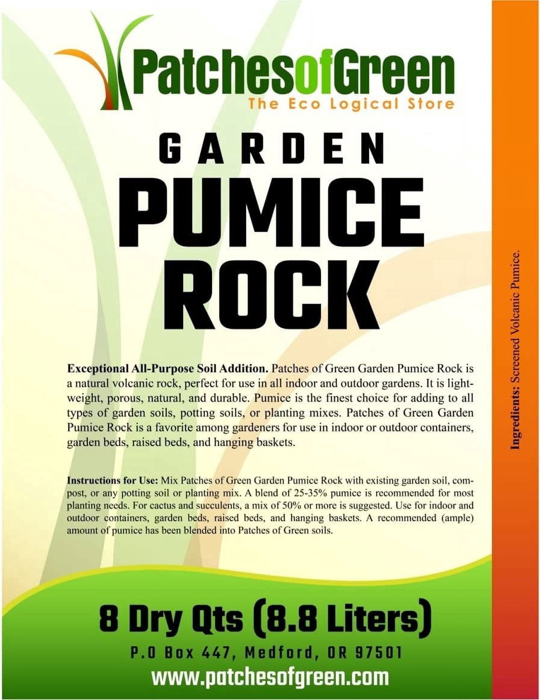 2 Gallons (8 Qts) Bonsai & Succulent Garden Pumice Rock from Patches of Green