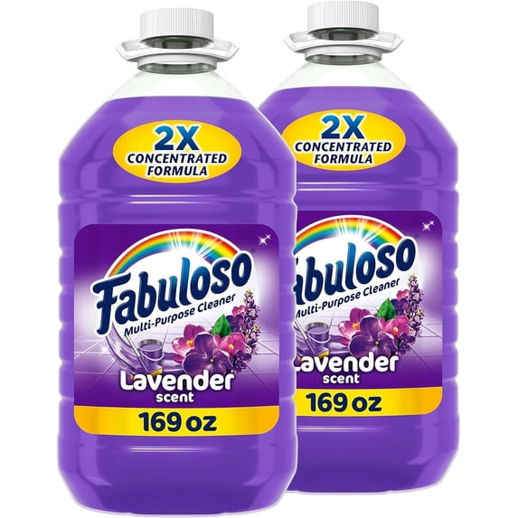 (2 Gallons) - All Purpose Cleaner Lavender Scented - 169 Oz Each Bottle (2.64 Gallons Total)