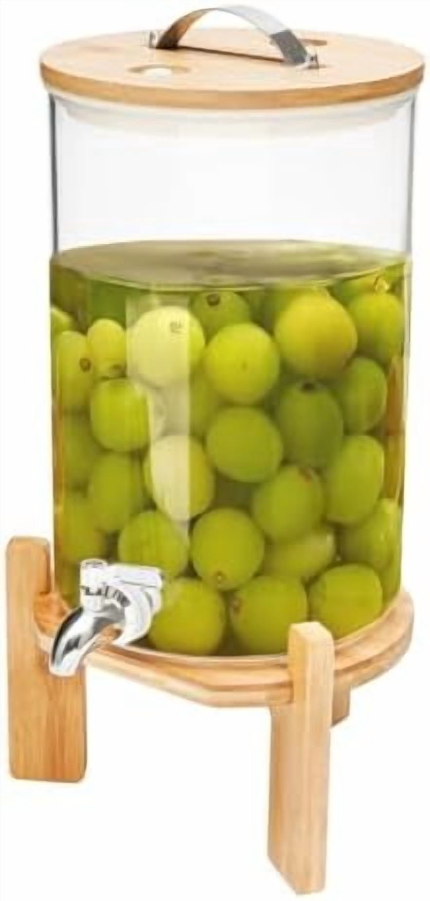 Ofiray-home 1 Gallon Drink Dispenser With Solid Wood Morocco