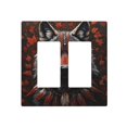 2-Gang Double-Gang Switch Wall Plate, Receptacle Outlet Cover Decor ...