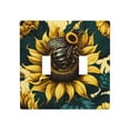 2 Gang Double Toggle Wall Plate Light Switch Cover Wallplate Bee