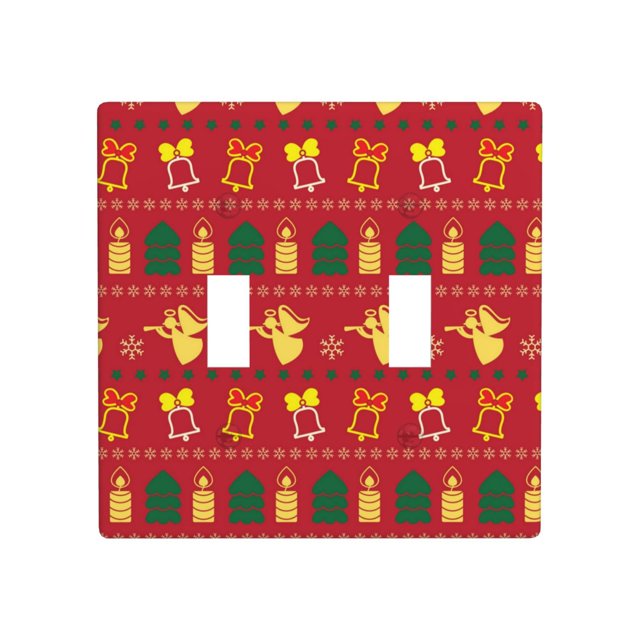 2 Gang Double Toggle Wall Plate Light Switch Cover Wallplate