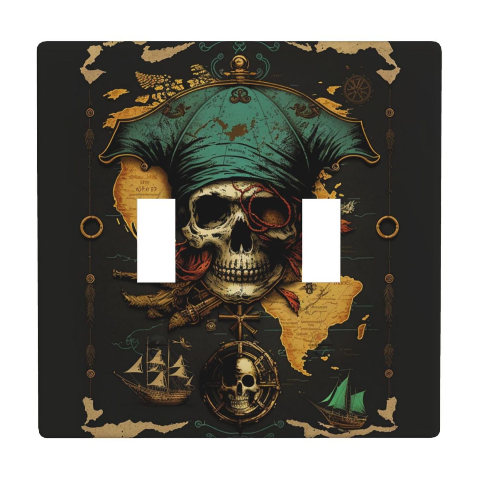 Cartoon Pumpkin Light Switch Cover – 2 Gang Double Toggle, Fall Thanksgiving Decorative Wall Plate For Kids Room