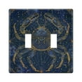 thumbnail image 1 of 2 Gang Light Switch Cover Plate Cancer Of Zodiac Wall Plate Decorate Electrical Outlet Cover Plates 4.56”x4.48”, 1 of 8
