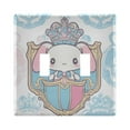 2 Gang Light Switch Cover Plate Cinnamoroll with Crown and Shield. Wall