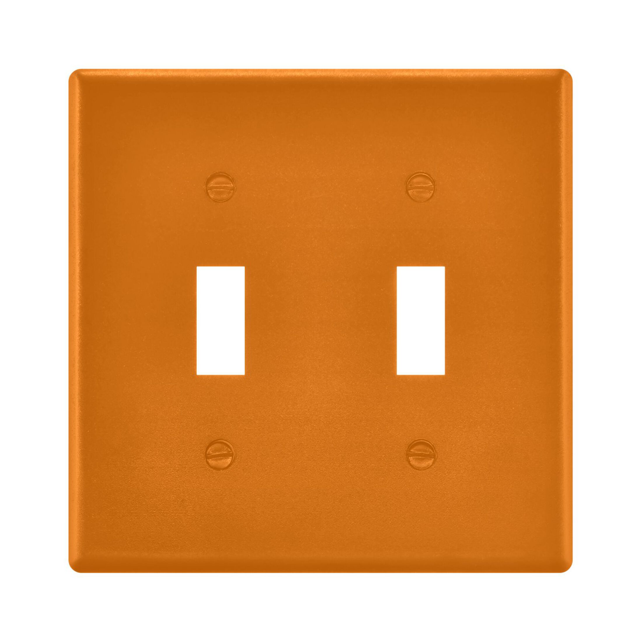 2 Gang Light Switch Cover Plate Orange Wall Plate Decorate Electrical