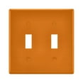 2 Gang Light Switch Cover Plate Orange Wall Plate Decorate Electrical