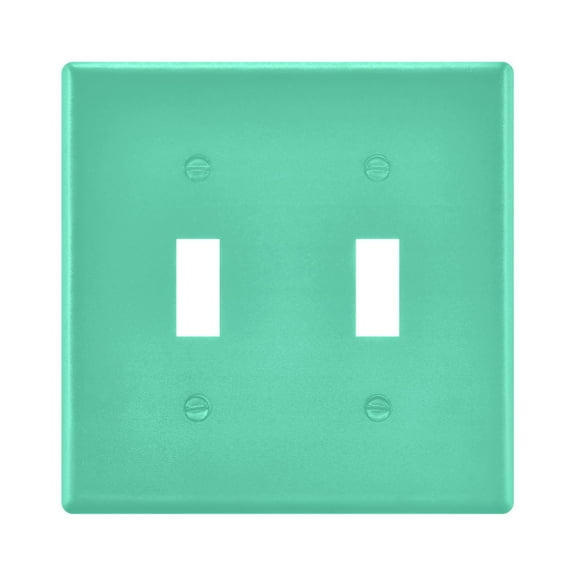 2 Gang Light Switch Cover Plate Spearmint Wall Plate Decorate Electrical Outlet Cover Plates 4.56”x4.48”