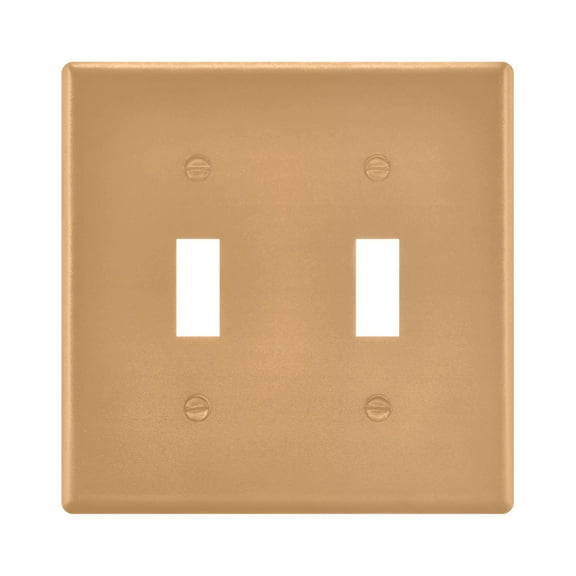 2 Gang Light Switch Cover Plate Summer Tan Wall Plate Decorate Electrical Outlet Cover Plates 4.56”x4.48”