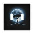 2 Gang Light Switch Cover Plate Tree and Moon Wall Plate Decorate