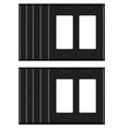 thumbnail image 1 of Wall Plate Midsize Decorator/Rocker, Black,2 Gang(10-Pack), 1 of 7