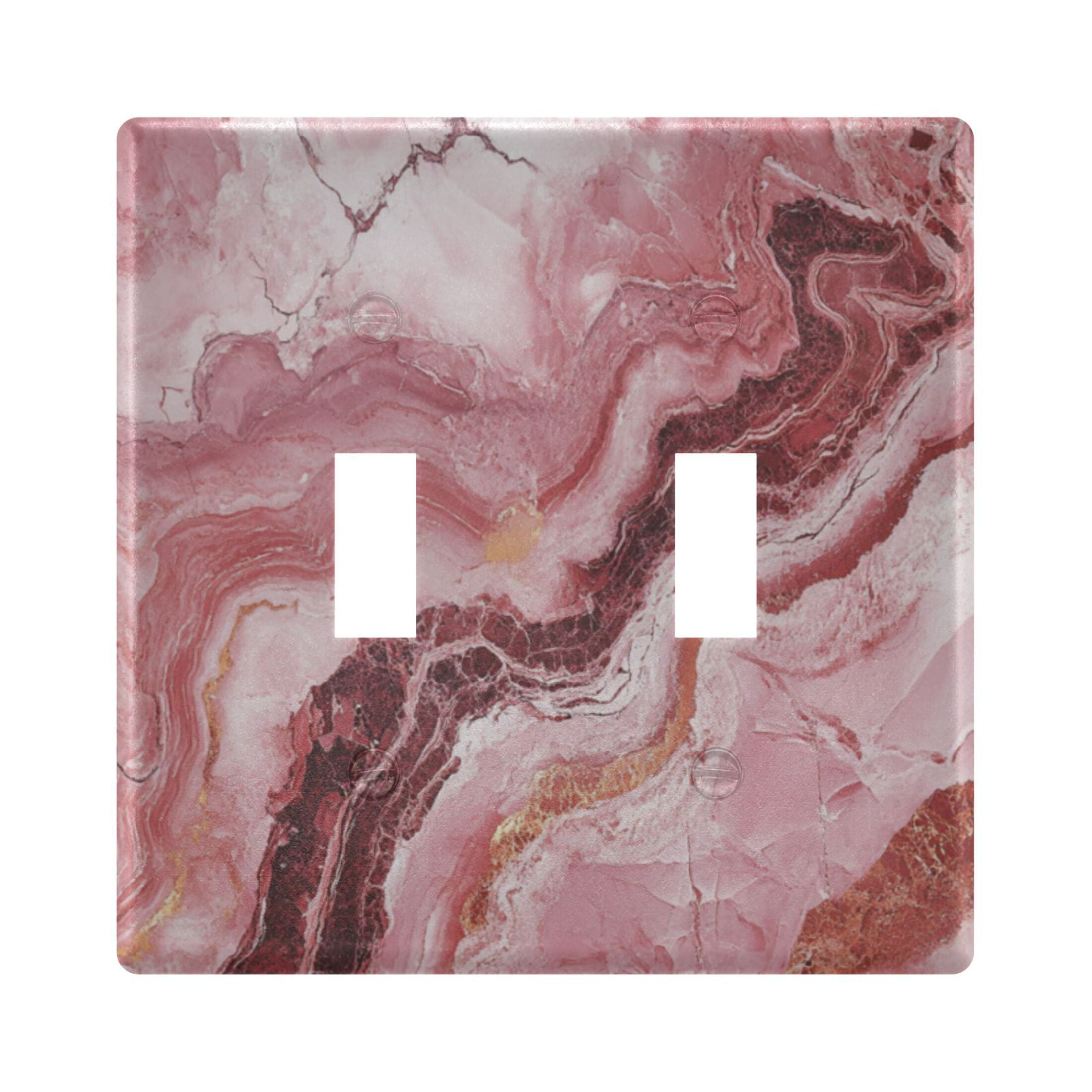 2 Gangs Switch Plate 4.56" × 4.48" Light Switch Cover Plate Wall Plate