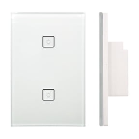 2 Gangs Wall Light Switch Work With Home via Phone Voice Control ,Easy to Installation