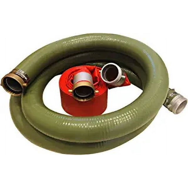 2" Gas Powered Water Pump Hoses Intake and Discharge Hose (20' Intake / 25' Discharge)