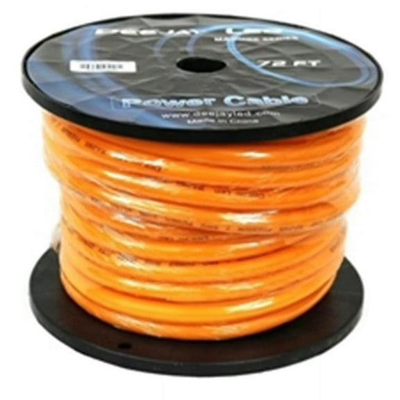 2 Gauge 72 ft. 100 Percent Copper Cable - Orange