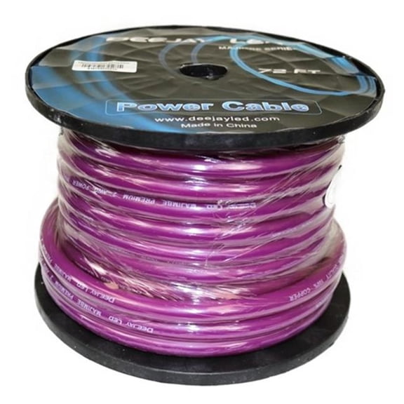 2 Gauge 72 ft. 100 Percent Copper Cable - Purple