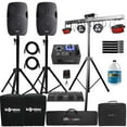 thumbnail image 1 of (2) Gemini AS-1200P 12" Active Speakers with Chauvet DJ Effect Light System & Fog Machine Package, 1 of 9