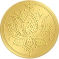 thumbnail image 1 of 2 Gold Foil Sticker Lotus 100pcs Certificate Seals Gold Embossed Round Embossed Foil Seal Stickers, 1 of 9