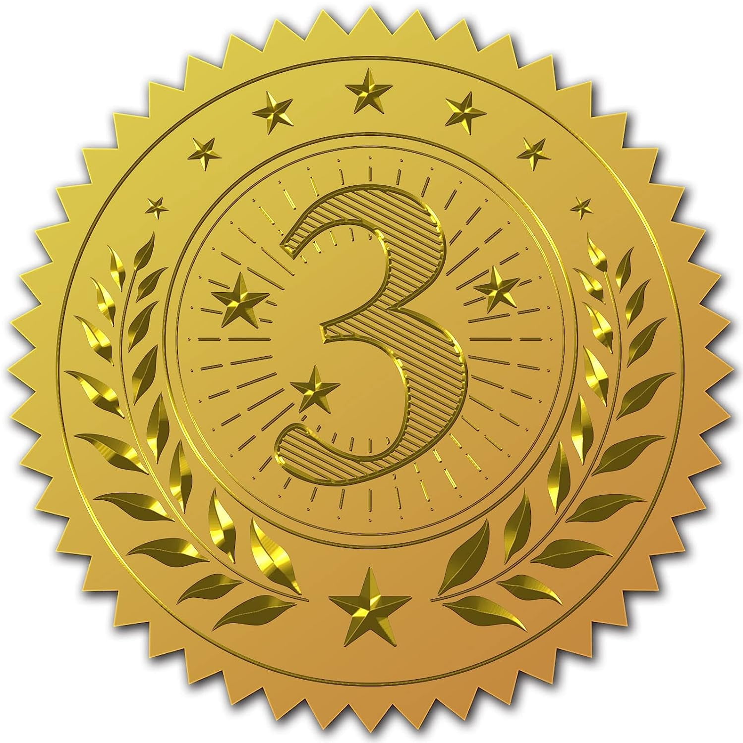 100pcs Gold Embossed Envelope Seals – Celtic Knot Design, 2 Inch Adhesive Foil Stickers For Invitations