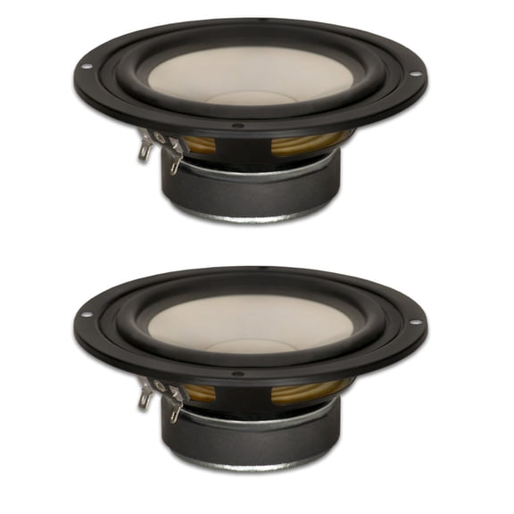 2 Goldwood Sound GW-S525/4 Poly Cone 5.25" Woofers 130 Watts each 4ohm Replacement Speakers