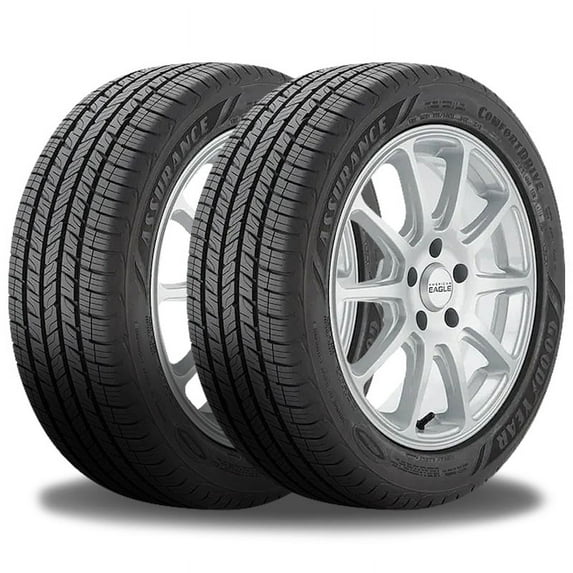 2 Goodyear Assurance Comfortdrive 235/55R19 101V All Season Tires 60K MI Warranty 413965582 / 235/55/19 / 2355519