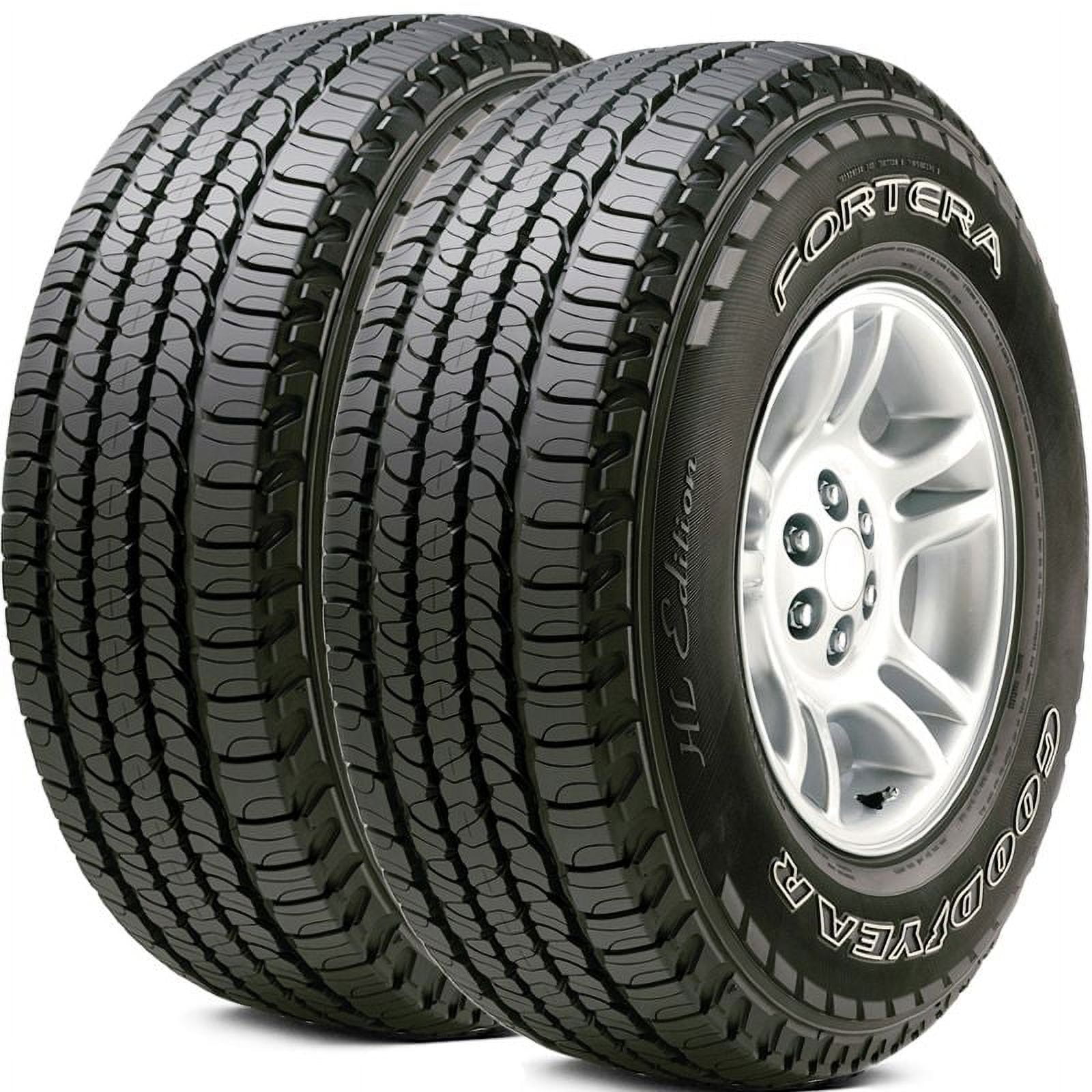 2 Goodyear Fortera HL P245/65R17 105T Tires, All Season, M+S, SUV, 60K MILE  151284203 / 245/65/17 / 2456517