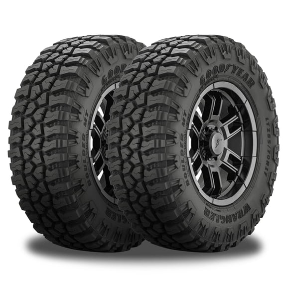 2 Goodyear Wrangler Boulder MT 33x12.5x20 119Q All Terrain Mud Tires 12 PLY 753008002 / 33/12.5/20 / 3312.520