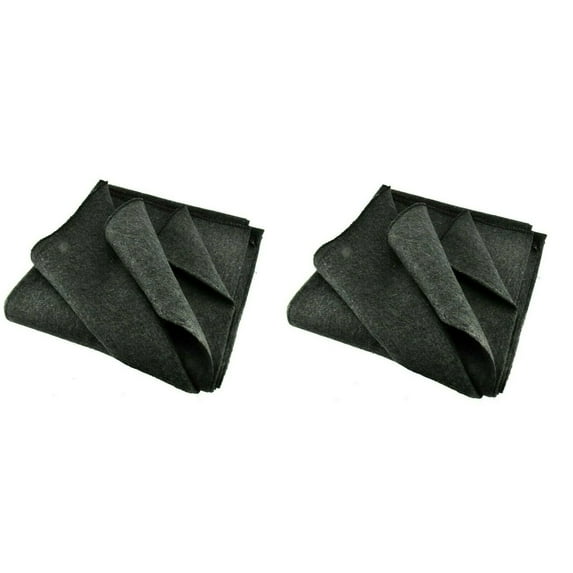 2 Gray Wool 2lb Blankets Warm Army Style Military Emergency Survival Camping