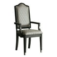 thumbnail image 1 of 2 Grey Arm Chair - Modern Design With Comfortable Padding And Attractive Diamond Grid Upholstery Of 2 Chairs In Contemporary Style A Cozy Seat An Eye-catching Trim, 1 of 2