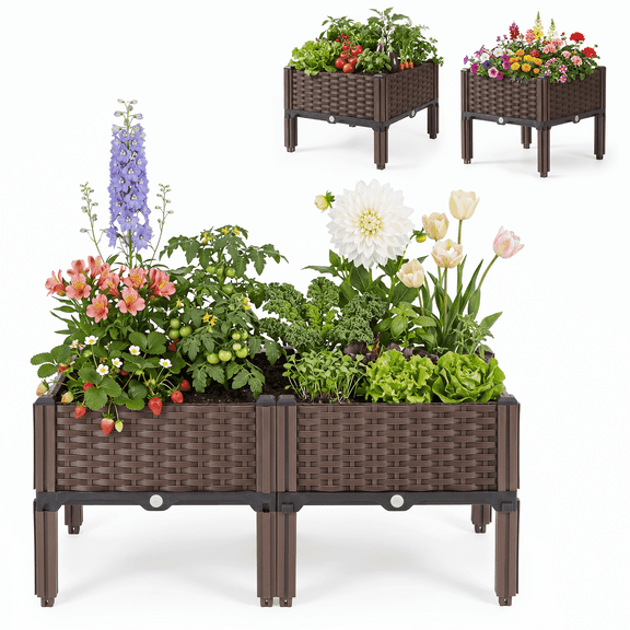 2-Grids Raised Garden Beds